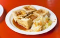 Chinese and Taiwan traditional famous food - Stinky tofu Royalty Free Stock Photo