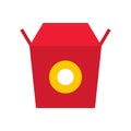 Chinese take away vector, Chinese lunar new year flat icon