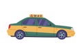 Chinese Taxi or Cab as Vehicle for Hire Vector Illustration