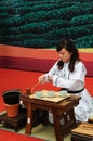 Chinese tea making demo Royalty Free Stock Photo
