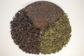 Chinese tea Pu-erh Da Hong Pao Tie Guan Yin