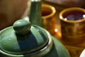 Chinese tea for worship predecessor. Royalty Free Stock Photo