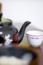 Chinese teapot and cup Royalty Free Stock Photo