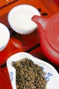 Chinese teapot and cup Royalty Free Stock Photo