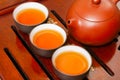 Chinese teapot and cup Royalty Free Stock Photo