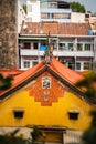 Chinese temple aerial view Royalty Free Stock Photo