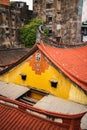 Chinese temple aerial view Royalty Free Stock Photo