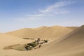 Chinese temple in desert Royalty Free Stock Photo