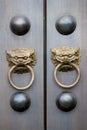 Chinese Temple Door Knobs Royalty Free Stock Photo