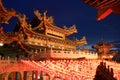 Chinese Temple at Dusk Royalty Free Stock Photo