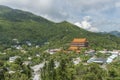 Chinese temple in Hong Kong city, China