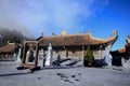 Chinese temple located on fansipan mountian in Vietnam. Royalty Free Stock Photo