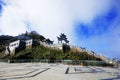 Chinese temple located on fansipan mountian in Vietnam. Royalty Free Stock Photo