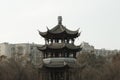 Chinese temple in the park Royalty Free Stock Photo