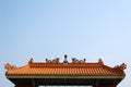 Chinese temple roof Royalty Free Stock Photo