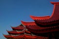 Chinese temple roof Royalty Free Stock Photo