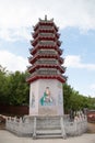 Chinese temple tower Royalty Free Stock Photo
