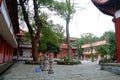 Chinese Temple yard Royalty Free Stock Photo