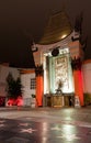 Chinese Theater in Hollywood at night Royalty Free Stock Photo