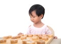 Chinese three-year-old girl seriously plays Chinese chess with her opponent