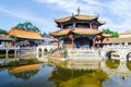 Chinese temple on the lake Royalty Free Stock Photo