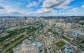 Chinese tourist city - Guiyang cityscape.Aerial photography. Royalty Free Stock Photo