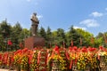 7 4 2023 Chinese tourists, school students visit a statue of Mao Zedong