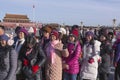 Chinese tourists during visiting Beijing