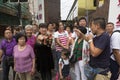 Chinese tourists visiting Shanghai