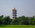 Chinese Tower Pagoda in Singapore Royalty Free Stock Photo