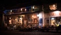 Chinese town bar at night