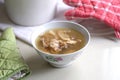 Chinese traditional american ginseng soup served in a bowl Royalty Free Stock Photo