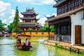 Shanghai Zhujiajiao water town, Chinese traditional village Royalty Free Stock Photo