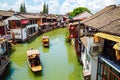 Shanghai Zhujiajiao water town, Chinese traditional village Royalty Free Stock Photo