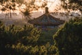 Chinese traditional architecture, Chinese roof top design in Beijing Royalty Free Stock Photo