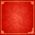 Chinese Traditional Background, Plum Blossom, Flower, Winter Royalty Free Stock Photo