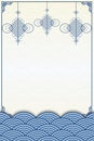 The Chinese Traditional Blue And White Background Template