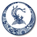 Chinese Traditional Blue And White Porcelain, Phoenix