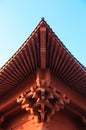 Chinese traditional building details close up detail view Royalty Free Stock Photo