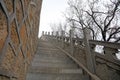 Chinese traditional building steps and railings Royalty Free Stock Photo