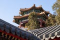 Chinese traditional buildings at Beijing summer palace. Royalty Free Stock Photo