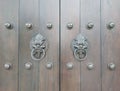 Chinese Traditional Door Handles and Wooden Doors
