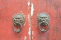 Chinese traditional door knob Royalty Free Stock Photo