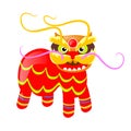 Chinese traditional image of colourful animal vector illustration