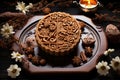 Chinese traditional mooncakes for Mid-Autumn