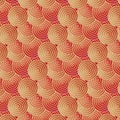 Chinese Traditional Oriental Ornament Background With Red Golden Clouds Swirl Pattern Royalty Free Stock Photo