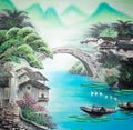 Chinese traditional painting Royalty Free Stock Photo