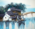 Chinese traditional painting Royalty Free Stock Photo