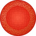 Chinese Traditional Rounded Pattern, Cloud, Fortune Royalty Free Stock Photo