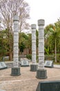 Chinese traditional sacred totem poles